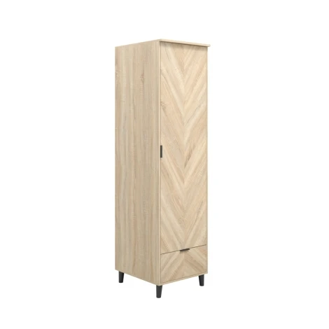 STOCKHCHEVROBE1D - Stockholm Chevron 1 Door Wardrobe