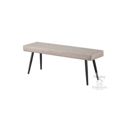 BEN4968-TP - Taupe Faux Leather Dining Bench