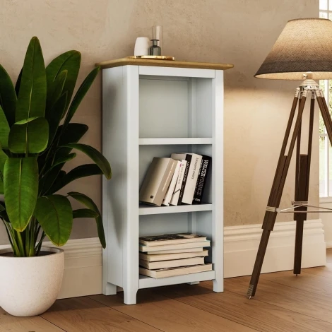 TABBKCWH - Taberno 3 Tier Bookcase - Linen