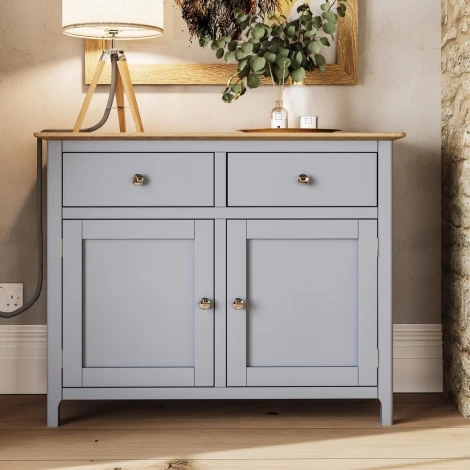 TABSB22GY - Taberno 2 Door 2 Drawer Sideboard - Dove Grey