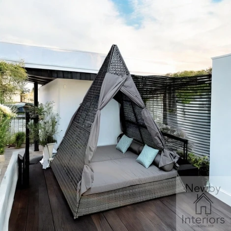 Teepee Outdoor Grey Weave Daybed