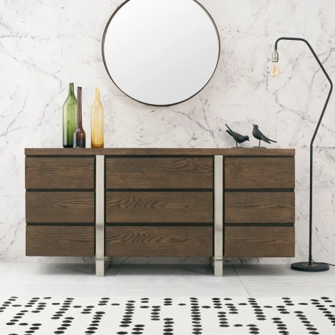 4201-15 - Tivoli Dark Oak Wide Sideboard