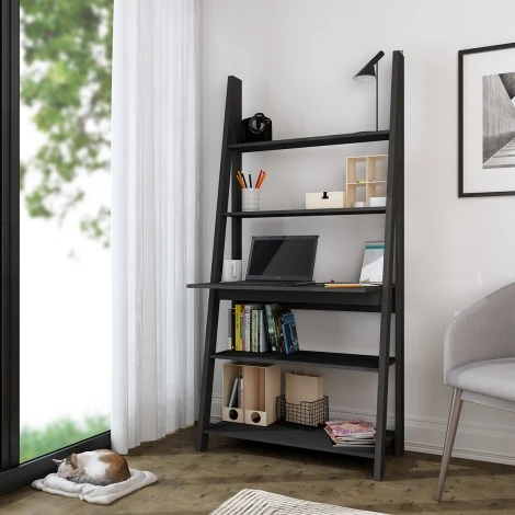 Tiva Ladder Desk Black 