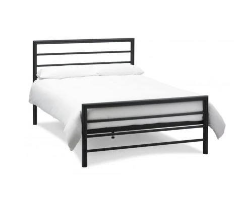 M1809B-122B - Urban Matt Black Bedstead (Small Double 122cm)