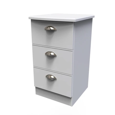 VIC001-GM - Victoria - 3 Drawer Locker - Grey Matt Finish