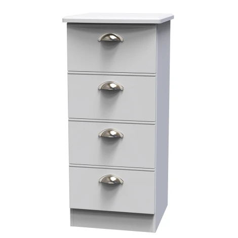 VIC002-GM - Victoria - 4 Drawer Locker - Grey Matt Finish