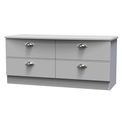 VIC036-GM - Victoria - 4 Drawer Bed Box - Grey Matt Finish
