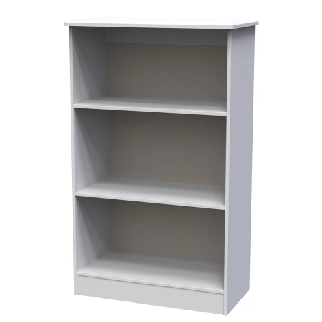 VIC092-GM - Victoria - 2 Open Shelves Bookcase - Grey Matt Finish
