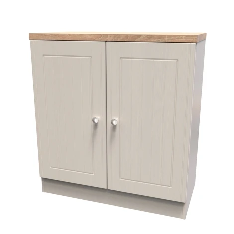 VIE204-KABO - Vienna Kashmir Ash & Bardolino Oak 2 Door Cabinet