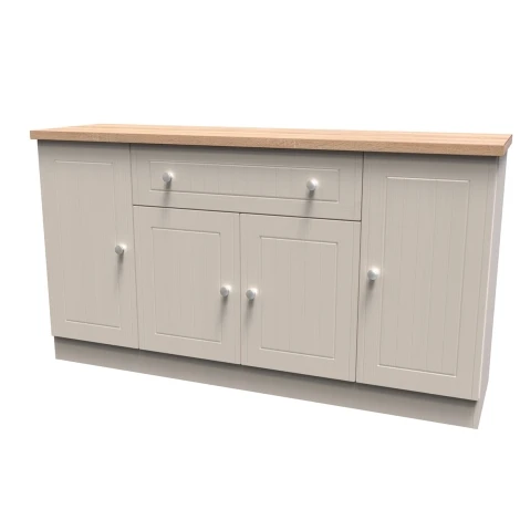 VIE208-KABO - Vienna Kashmir Ash & Bardolino Oak 4 Door 1 Drawer Cabinet