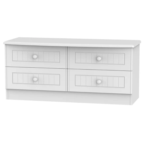 WAR036-WM - Warwick White Matt 4 Drawer Bed Box