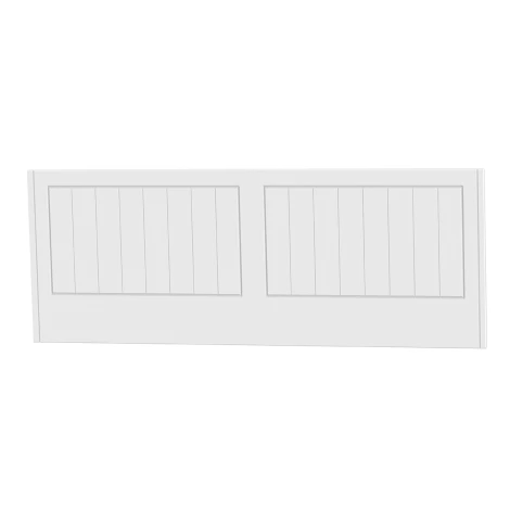 WAR077-WM - Warwick White Matt 4ft 6in Double Headboard