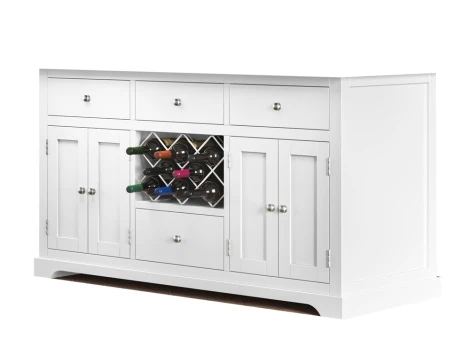 White Kitchen Island (No top, base only)