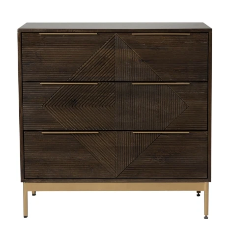 Zaine Carving 3 Drawer Chest